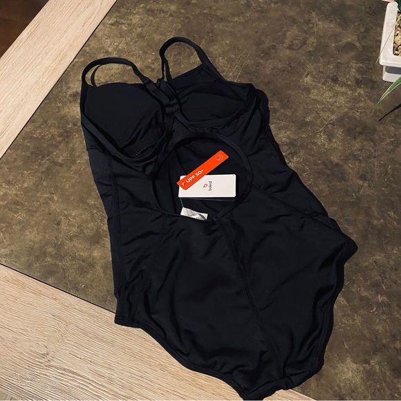 BALEAF Women's Racerback Athletic One Piece Modest Bathing Suit - Picture 11 of 13